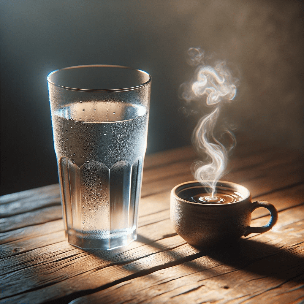 Why have a glass of water with coffee ?