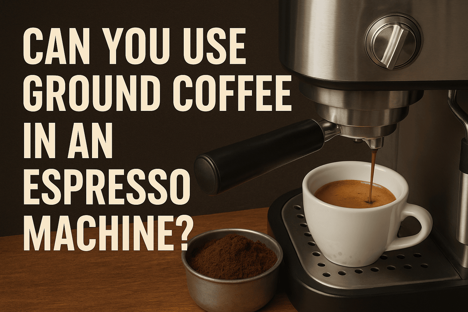 Can You Use Ground Coffee in an Espresso Machine? (Expert Barista Explains)